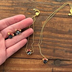 Kate Spade Minnie Mouse jewelry set